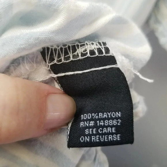 Torrid Blue & White Striped Challis Wrap Dress 00 - Picture 5 of 13